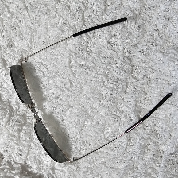 SAINT LAURENT * Women's Silver 60mm Cat Eye Sunglasses, NWT - Picture 8 of 11